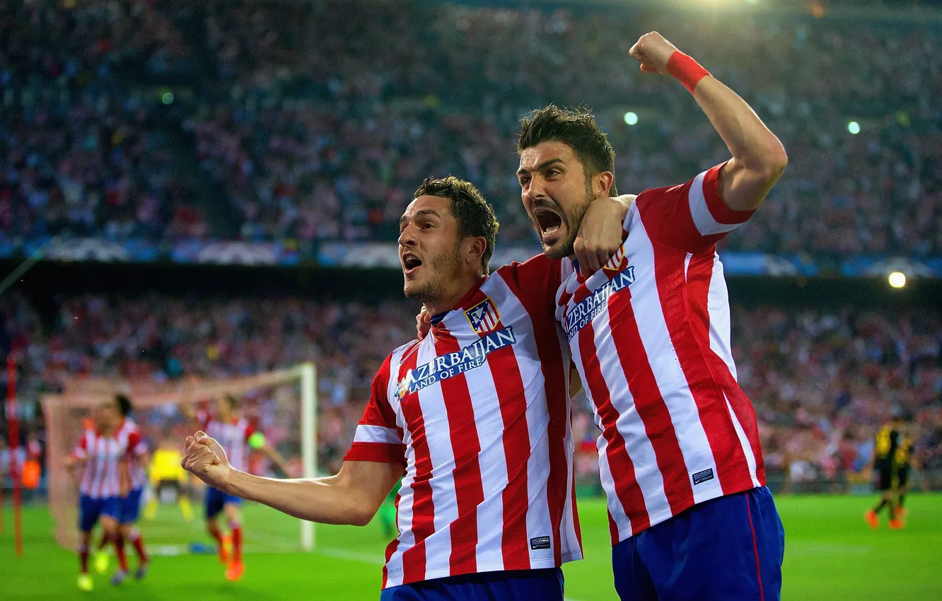 Фото обои Спорт, Футбол, Football, Давид Вилья, David Villa, Sport, Атлетико Мадрид, Club Atlético de Madrid