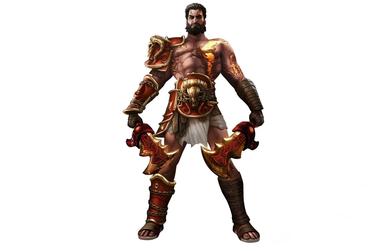 Фото обои God of War, spartan, armour, warrior, Deimos, scar, blade of chaos, God of War Ghost …