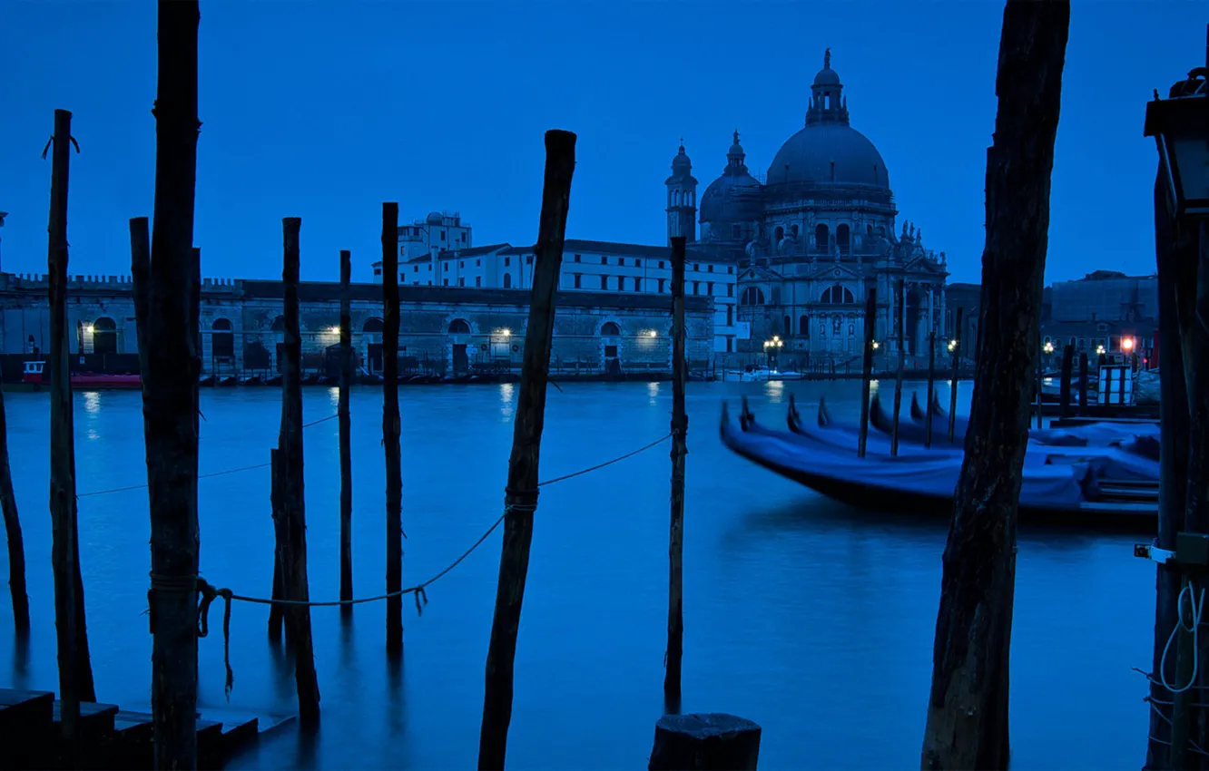 Фото обои Италия, церковь, Венеция, гранд канал, Санта-Мария-делла-Салюте