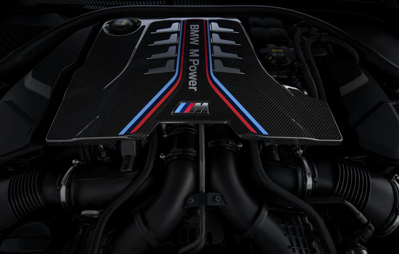 Фото обои двигатель, BMW, 625 л.с., V8, 2019, BMW M8, M8, F91