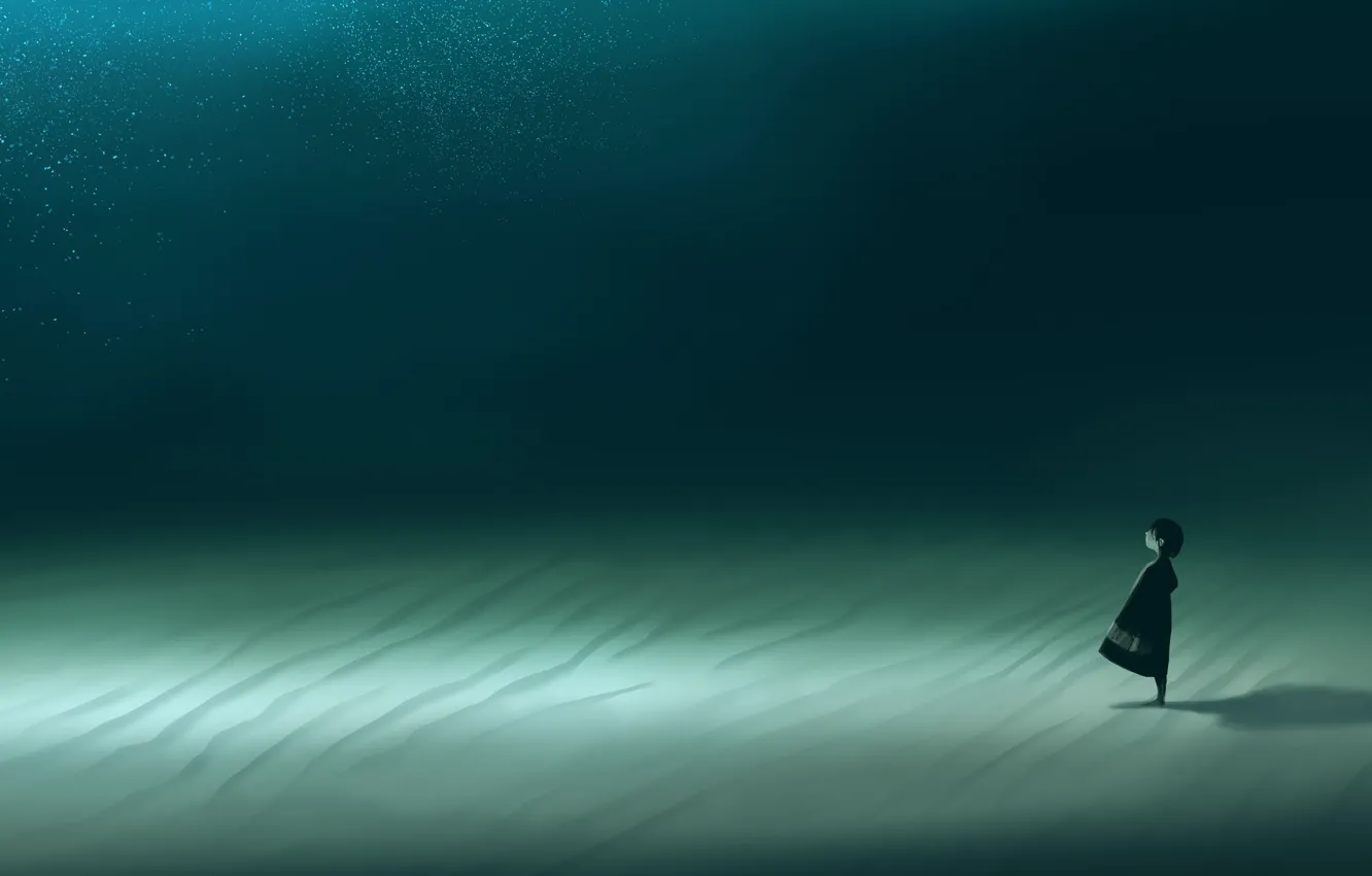 Фото обои свет, один, девочка, постапокалипсис, by Gracile