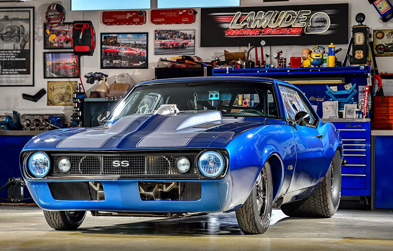 Фото обои Миньон, Chevelle SS, Калёса, Lamude Paging Engines