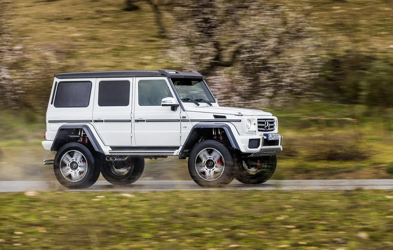 Фото обои Concept, белый, внедорожник, g class, 4x4²