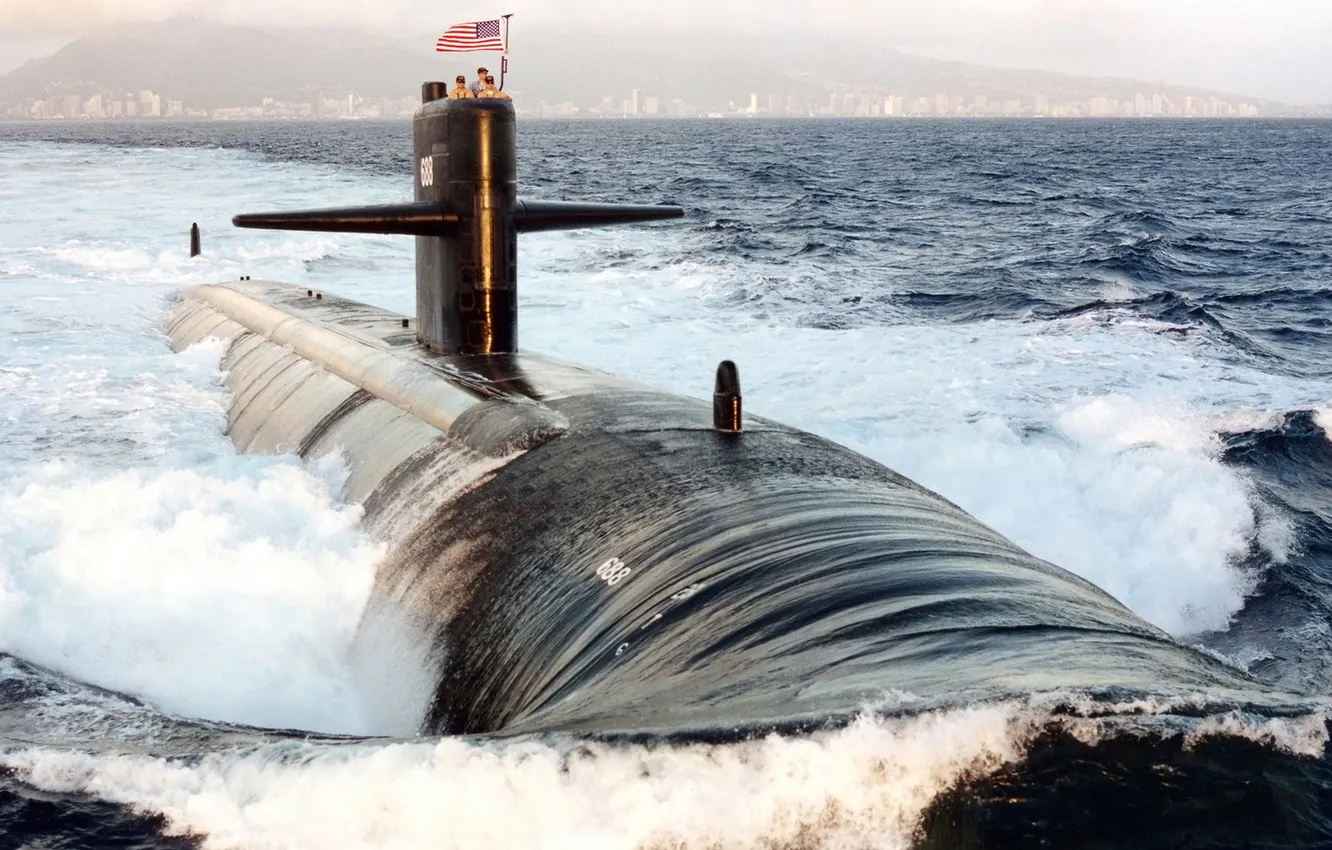 Фото обои подлодка, submarine, USS Los Angeles, SSN-688
