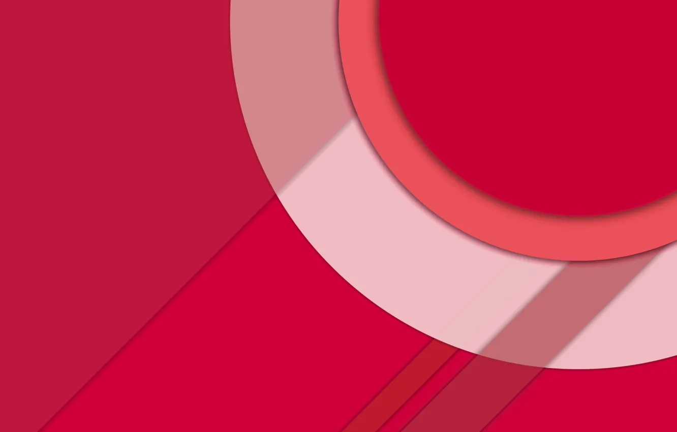 Фото обои Red, Circles, Design, Line, Lollipop, Fon, Material, Android 5.0