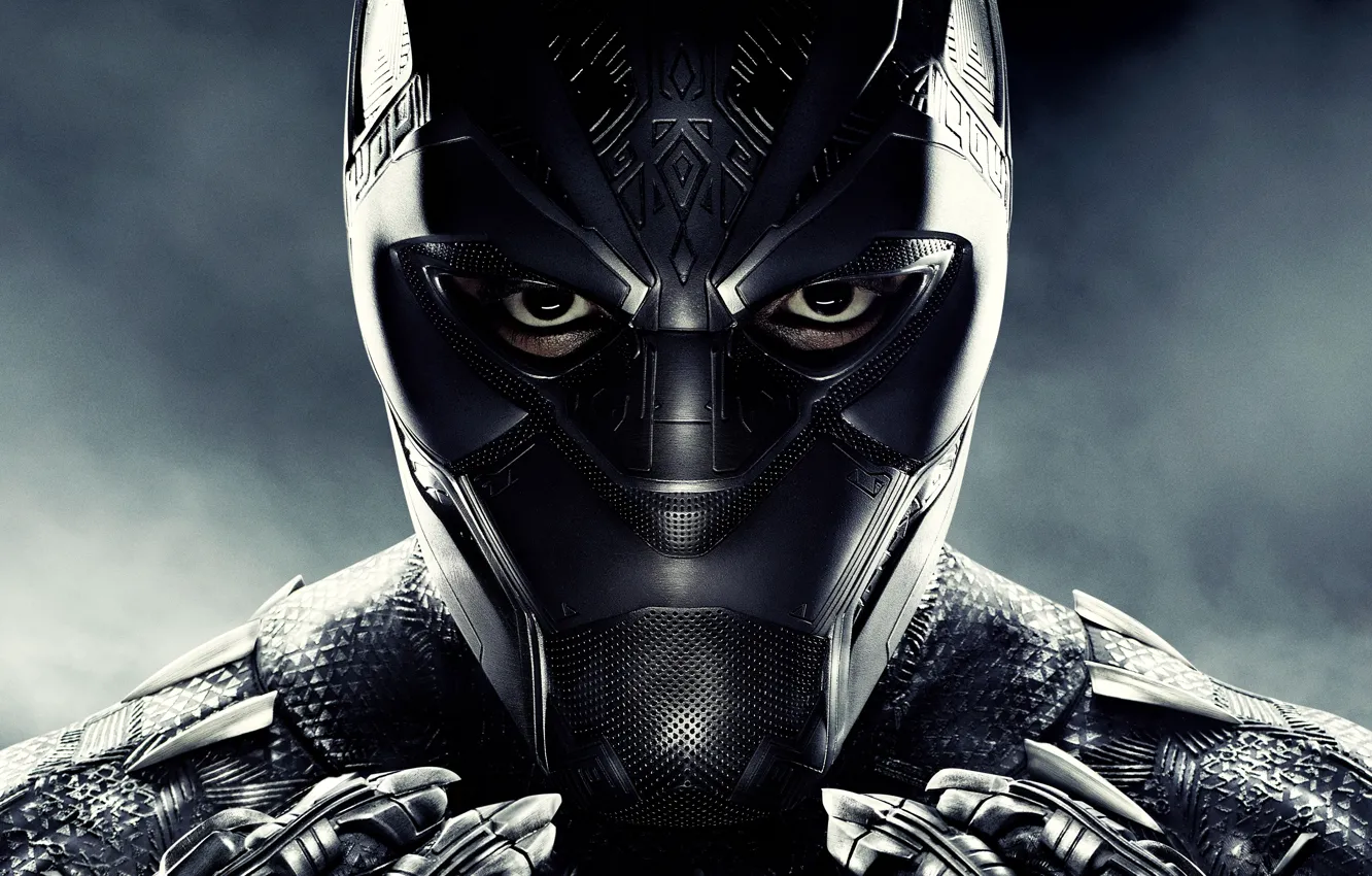 Фото обои фантастика, маска, костюм, постер, комикс, MARVEL, Black Panther, Чёрная Пантера