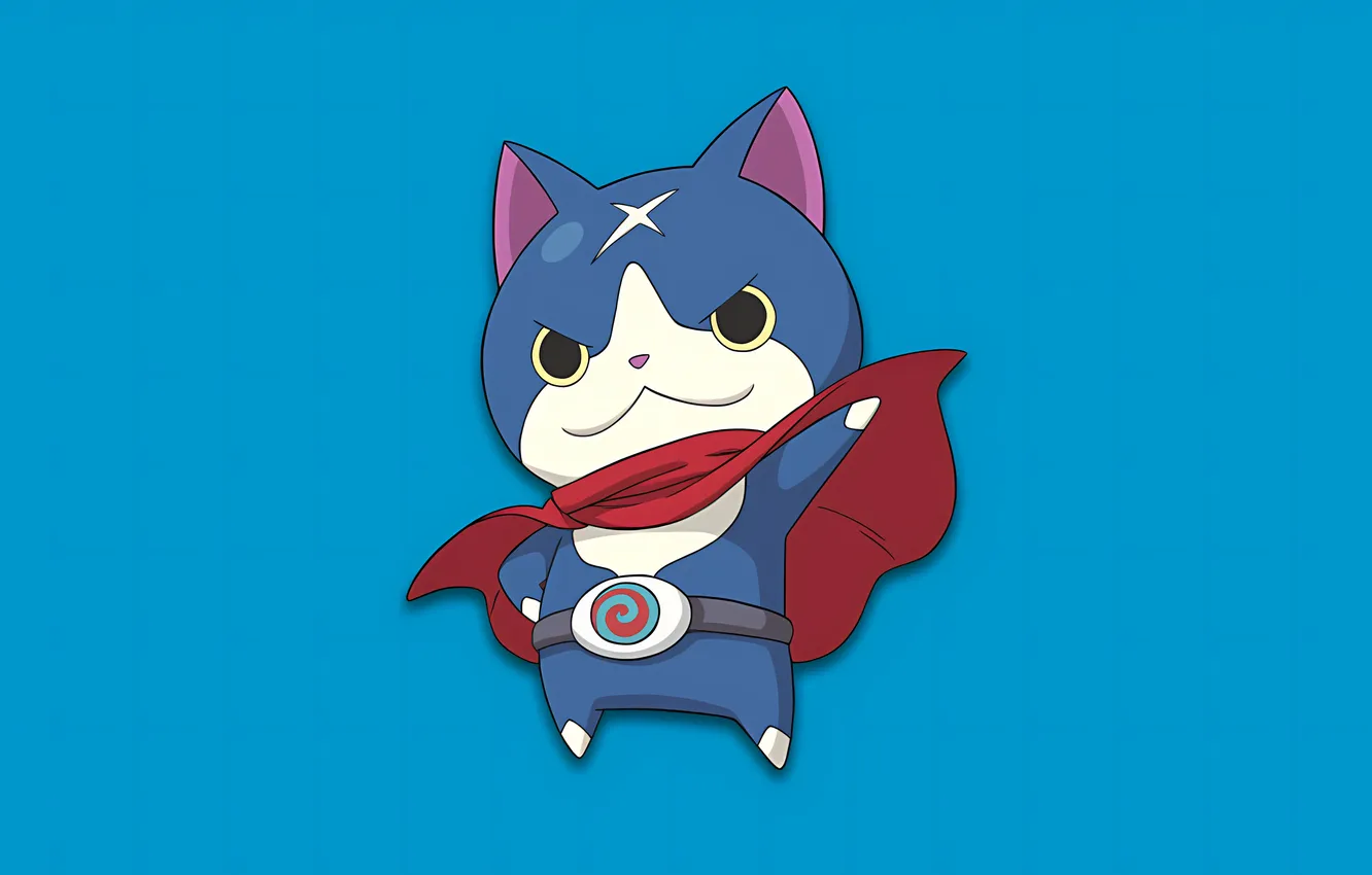 Фото обои cats, superhero, Yo-Kai Watch, Hovernyan