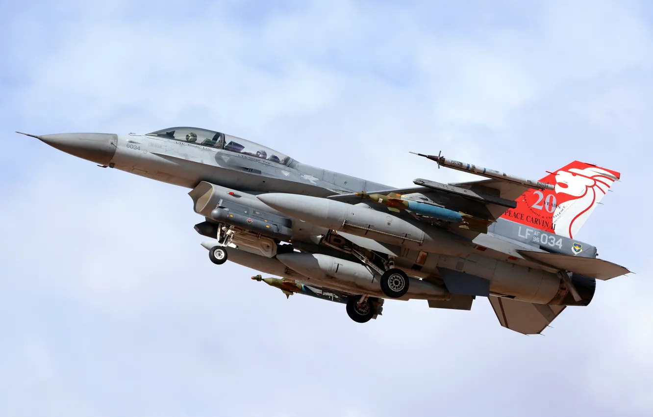 Фото обои оружие, самолёт, F-16D