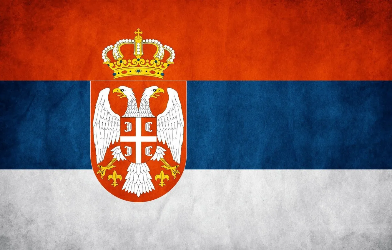Фото обои флаг, символ, Республика Сербия