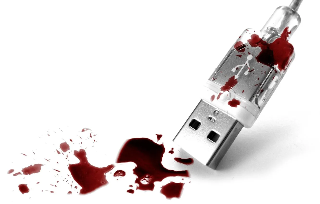Фото обои кровь, Сироп, USB