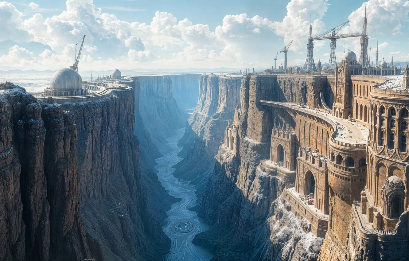 Фото обои fantasy, landscape, AI art