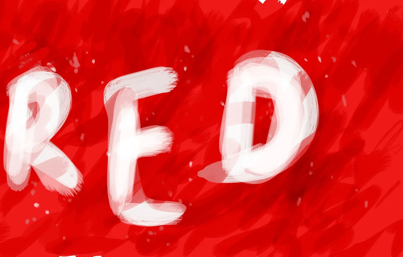 Фото обои красный, надпись, red