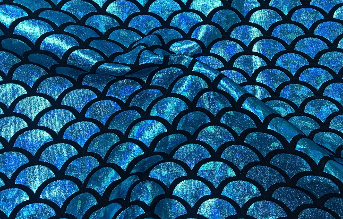 Фото обои фон, текстура, чешуя, складки, синий цвет, голографическая ткань, блеск синтетических нитей