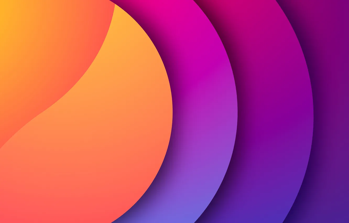 Фото обои Abstract, Oval, Gradient, Multicolored