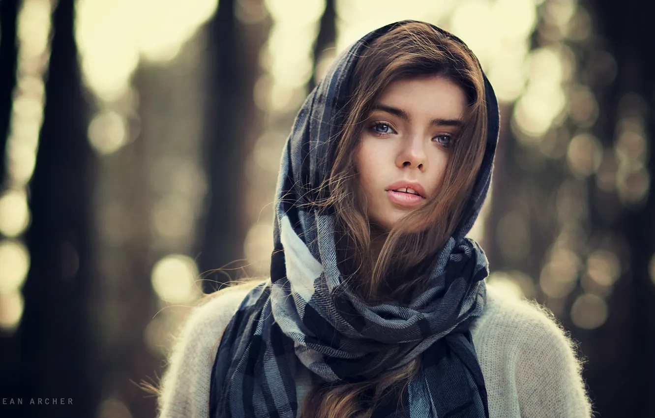 Фото обои women, face, portrait, sean archer