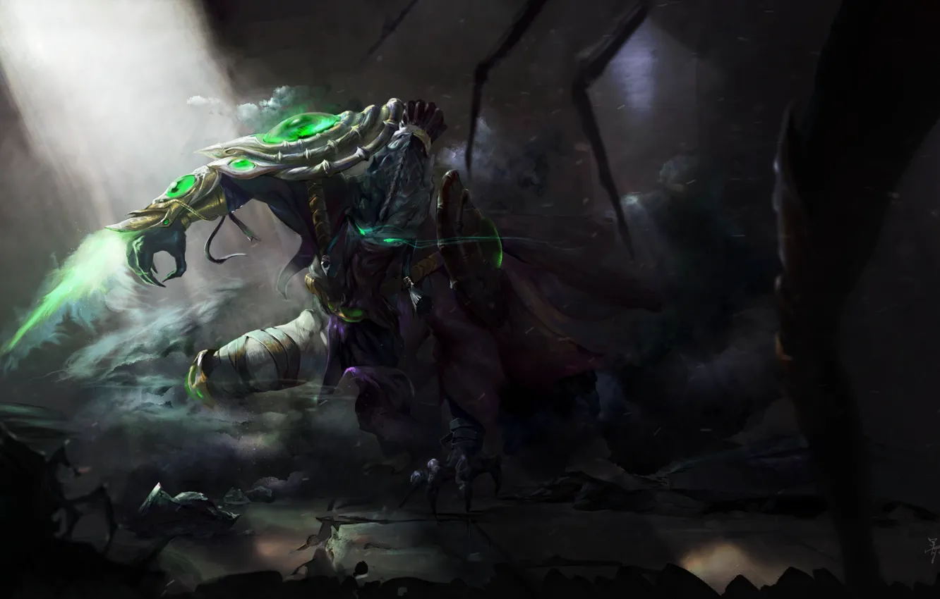 Фото обои Девушка, Рисунок, Sarah, Blizzard, Art, Сара, Протосс, Protoss