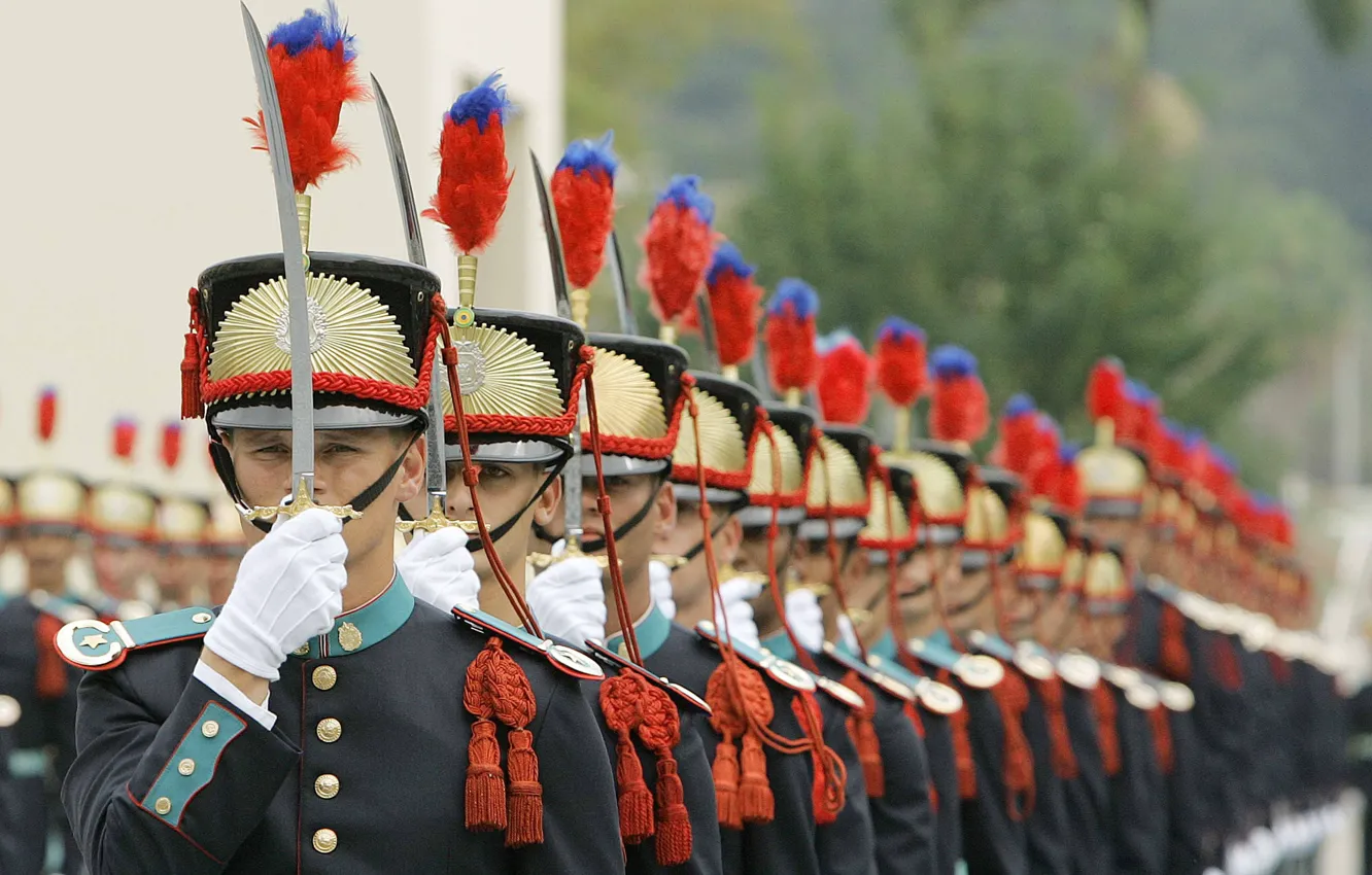 Фото обои sword, soldiers, military, duty, ken, blade, Brazil, uniform