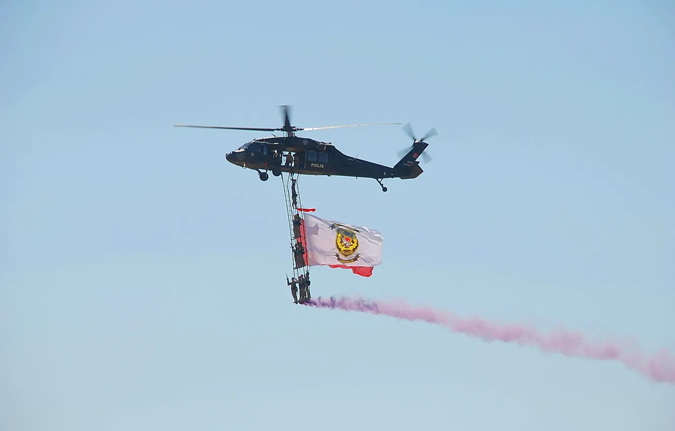 Фото обои police, helicopter, ankara, 2023, teknofest