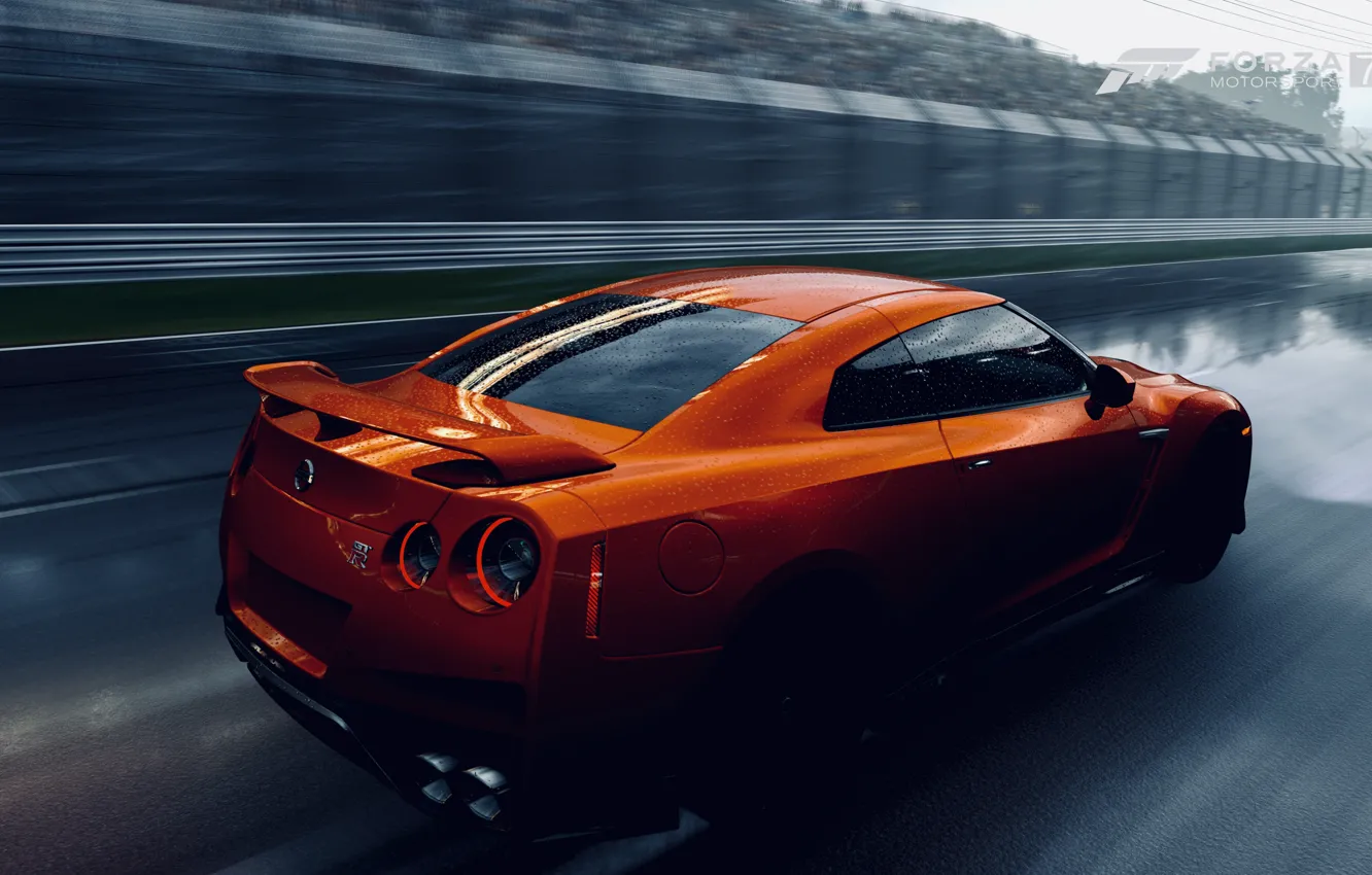 Фото обои HDR, GTR, Nissan, Game, Nissan GT R, GT R, FM7, UHD