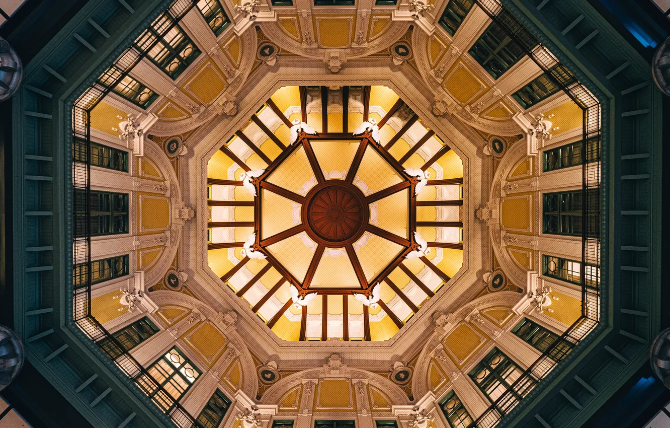 Фото обои крыша, потолок, храм, купол
