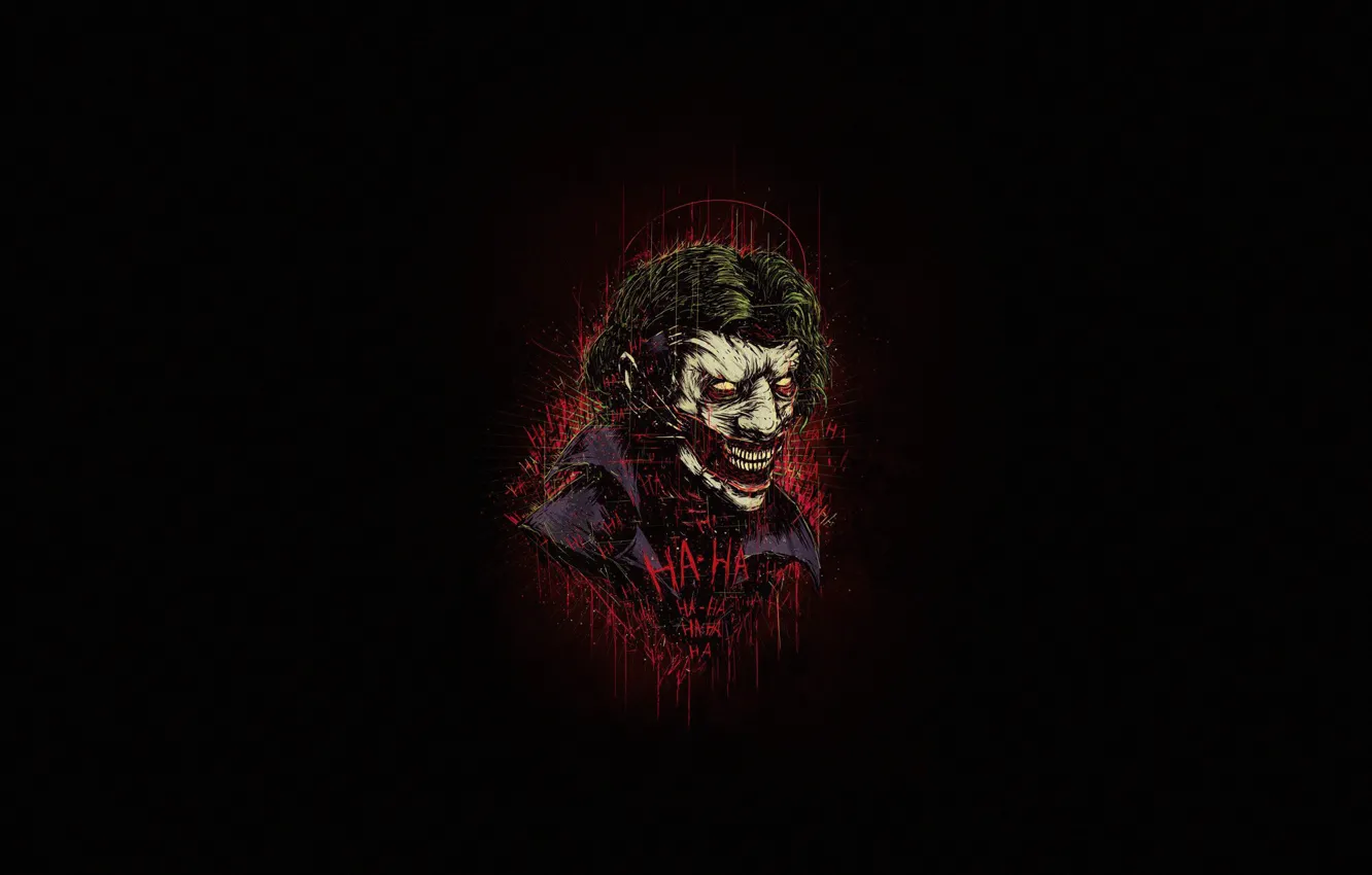 Фото обои Минимализм, Стиль, Джокер, Фон, Art, Style, Joker, Background