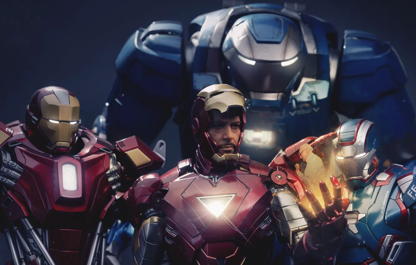 Фото обои Iron Man, Marvel, RED, Tony Stark, Film