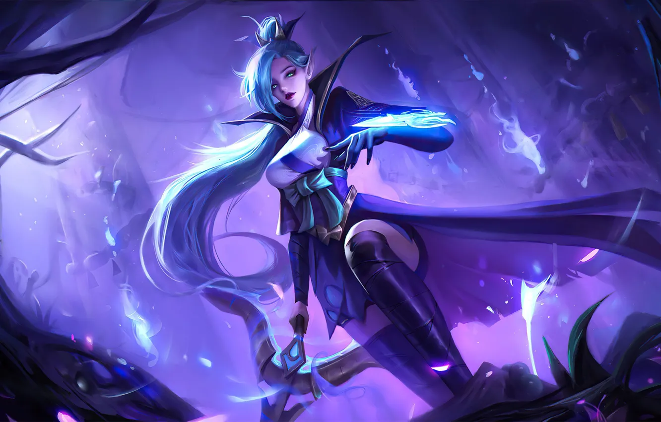 Фото обои игра, game, League of Legends, LOL, Лига Легенд, ЛОЛ, Vayne, Spirit Blossom