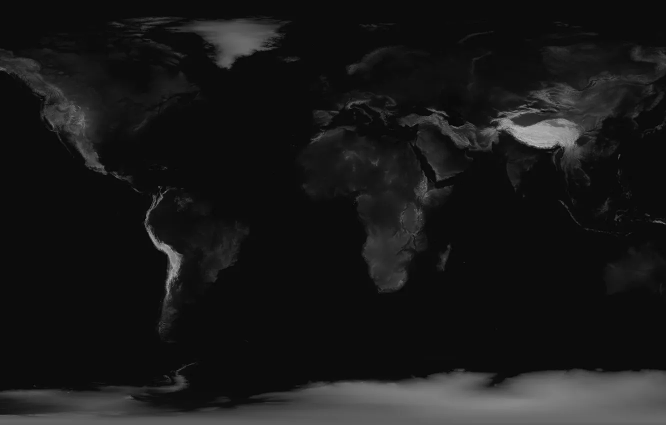 Фото обои облака, мрак, черный, Карта