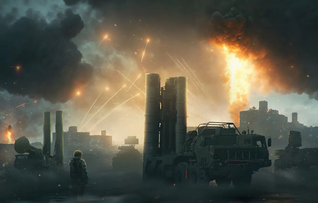 Фото обои weapons, air defense, repelling attacks