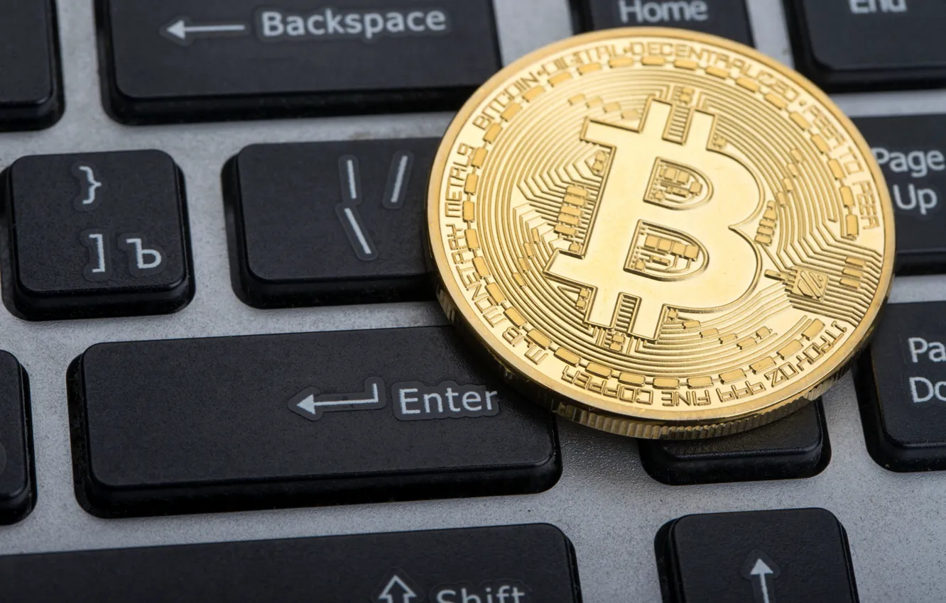 Фото обои лого, клавиатура, валюта, keyboard, bitcoin, биткоин
