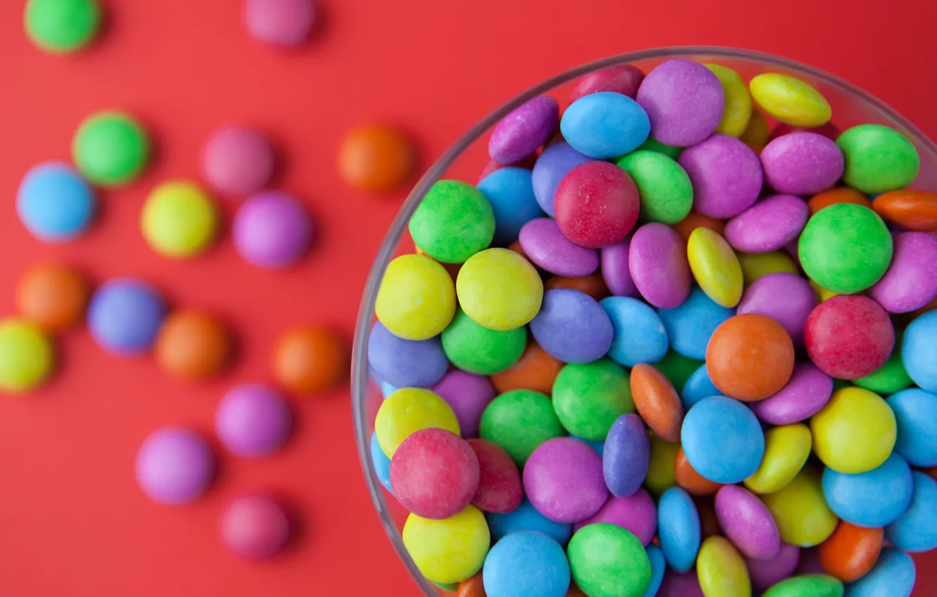 Фото обои цветные, сладости, конфетки, Sweets, Coloured, m&ampamp;m