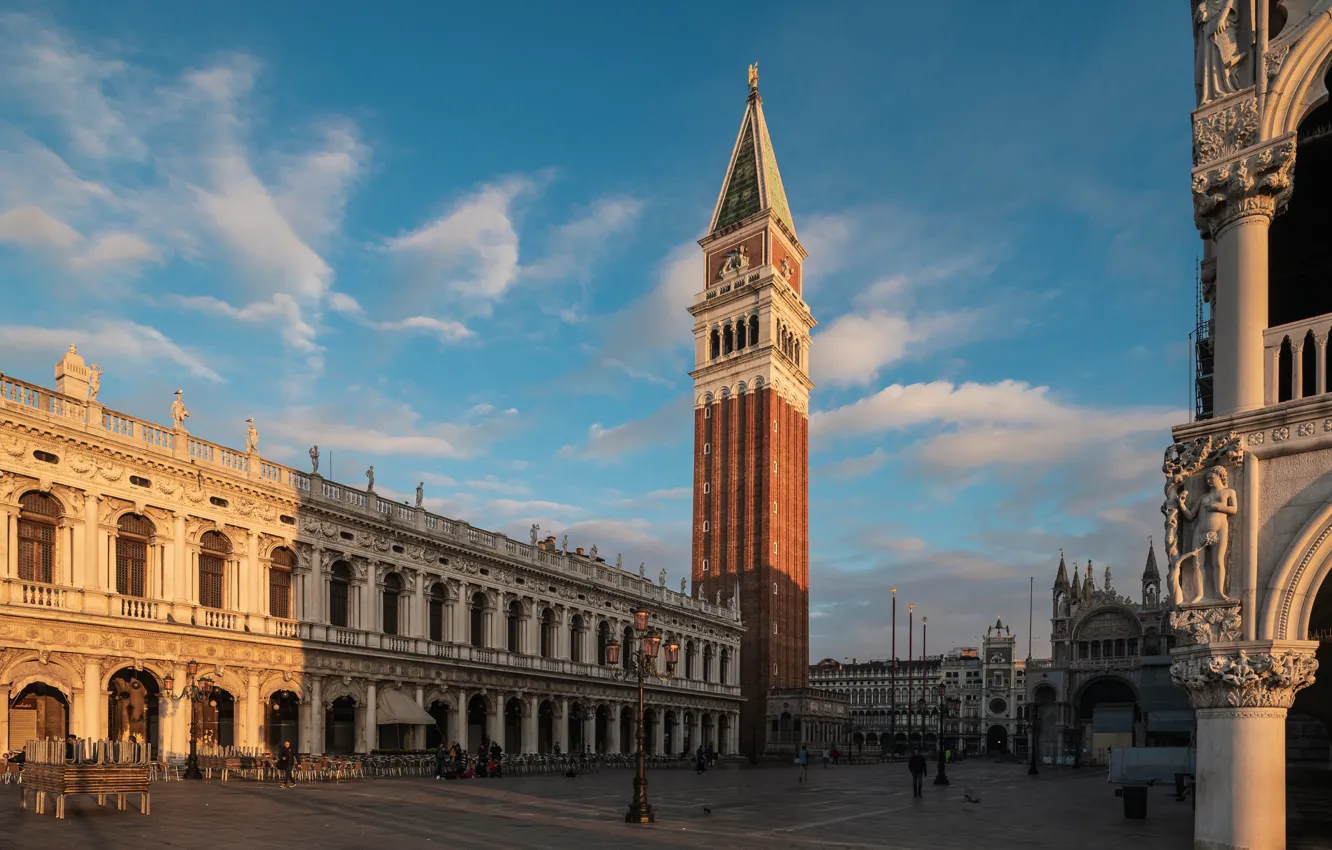 Фото обои площадь, Италия, Венеция, собор, San Marco