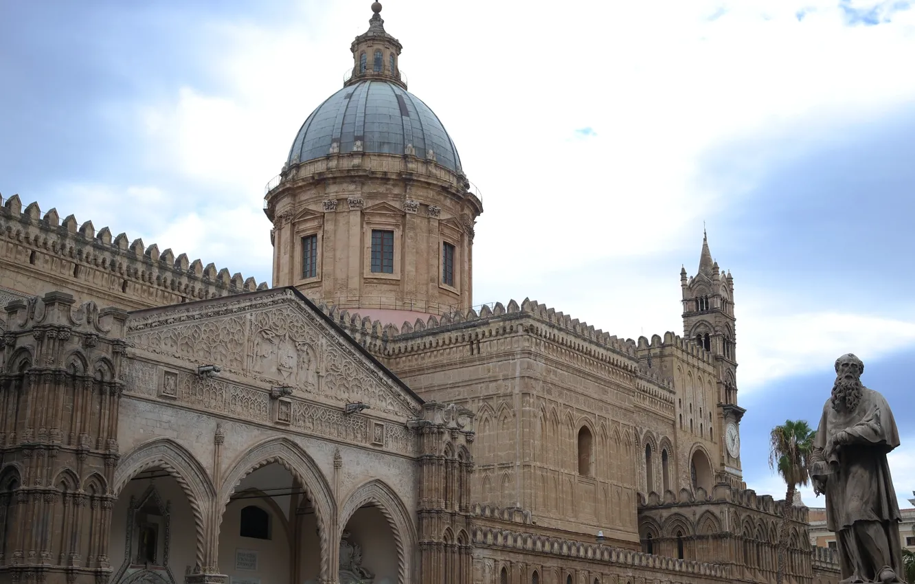 Фото обои Италия, Кафедральный собор, Сицилия, Палермо