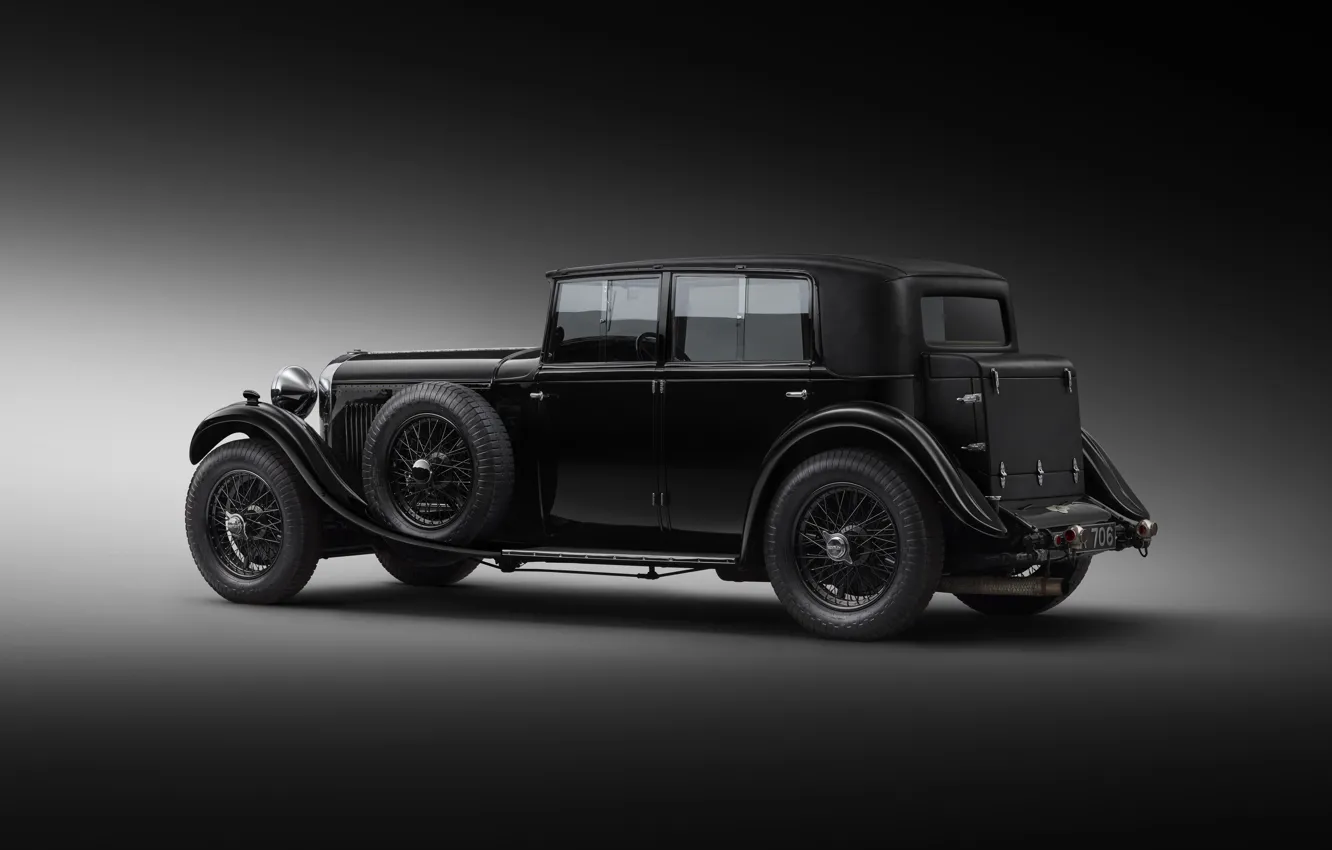 Фото обои Bentley, Бентли, 1930, Bentley Mulsanne, Черно-белое, Роскошный автомобиль, Luxury car