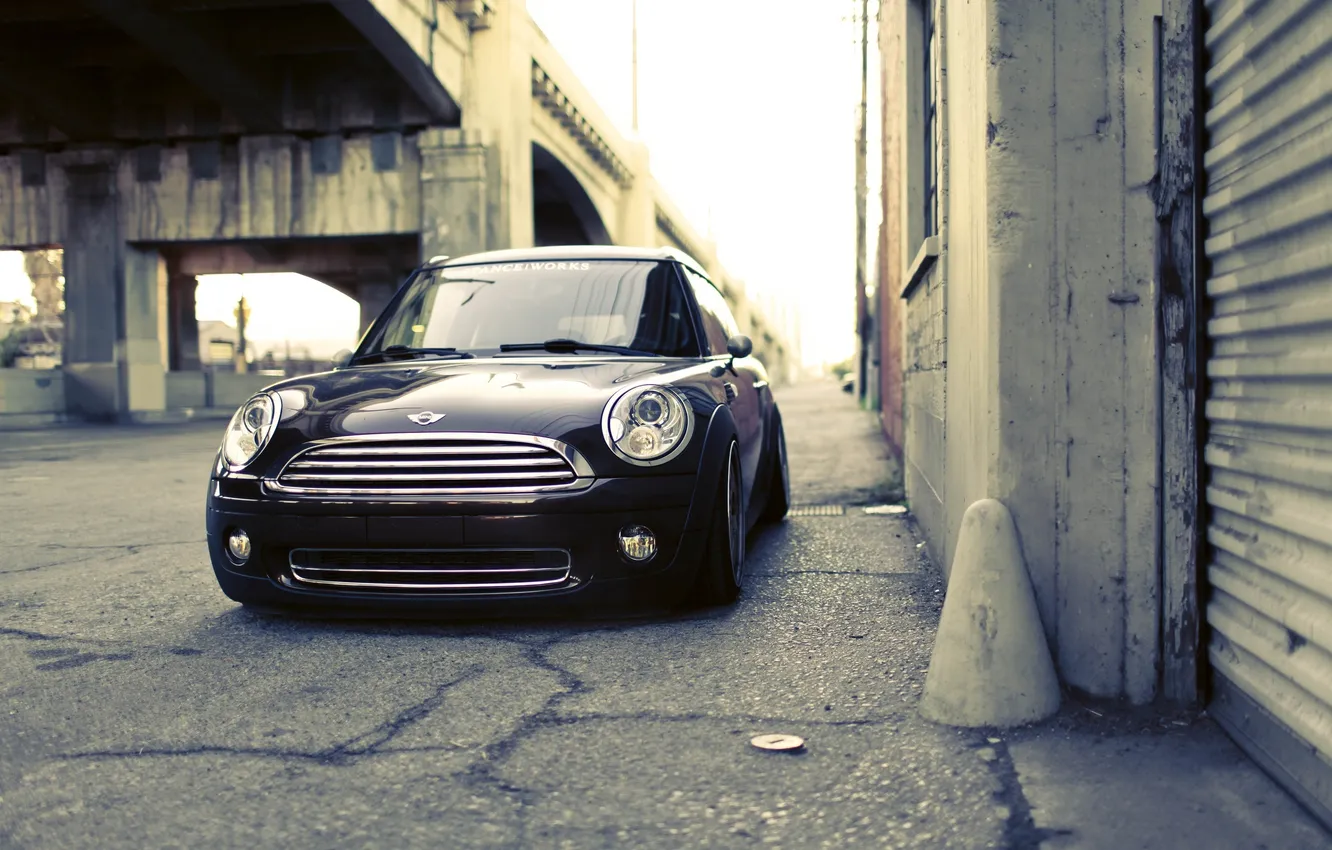 Фото обои cars, auto, photography, wallper, wallpapers auto, blac, сity, mini cooper