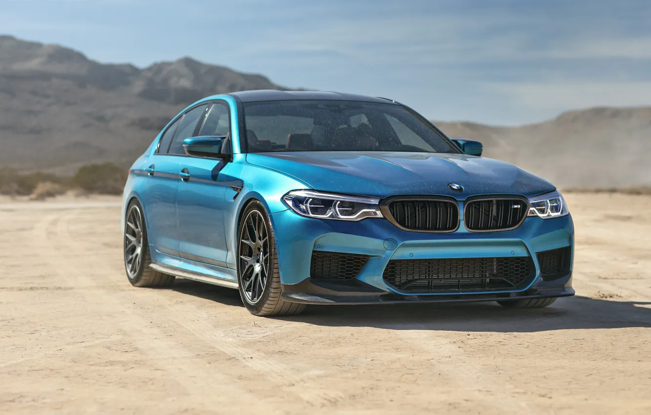 Фото обои BMW, Blue, Desert, Dust, Sight, F90
