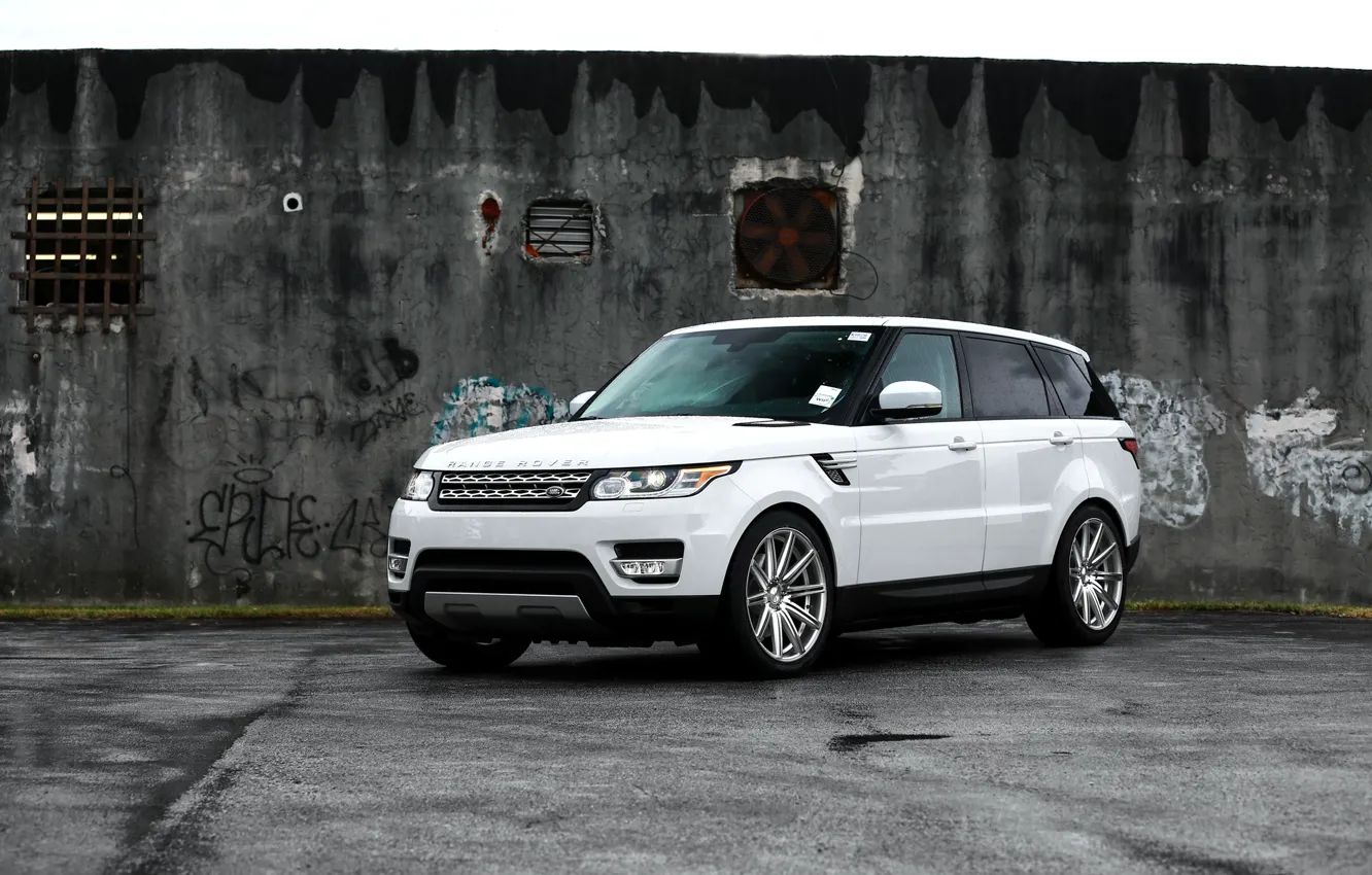 Фото обои внедорожник, Range Rover, Range Rover Sport, White