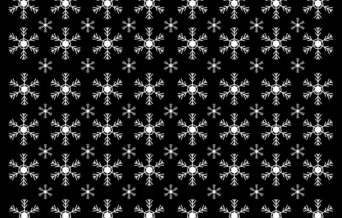 Фото обои зима, снежинки, полосы, узор, текстура, Рождество, Новый год, черный фон