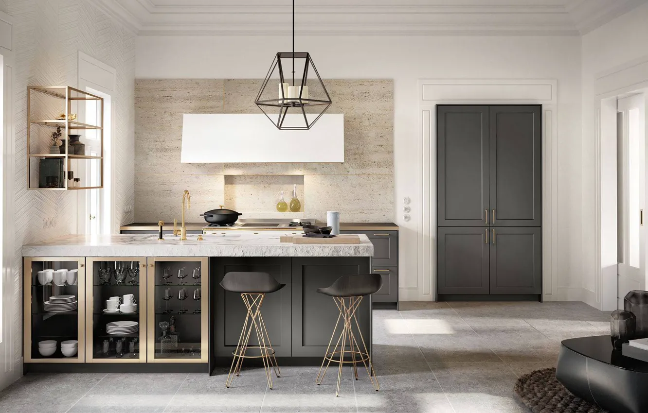 Фото обои интерьер, кухня, luxury kitchen, SieMatic, Design of Timeless Elegance