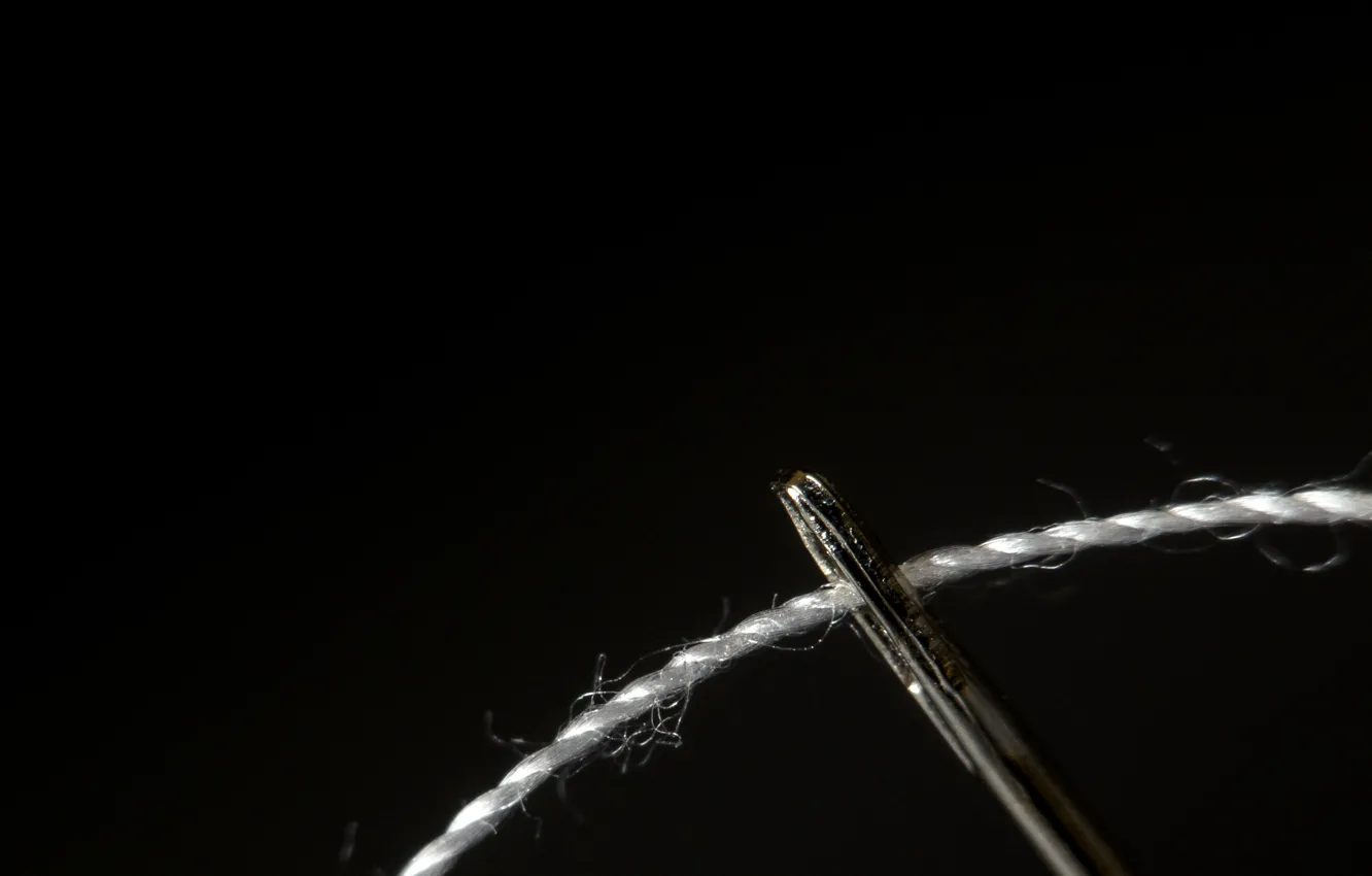 Фото обои иголки, фон, нитки