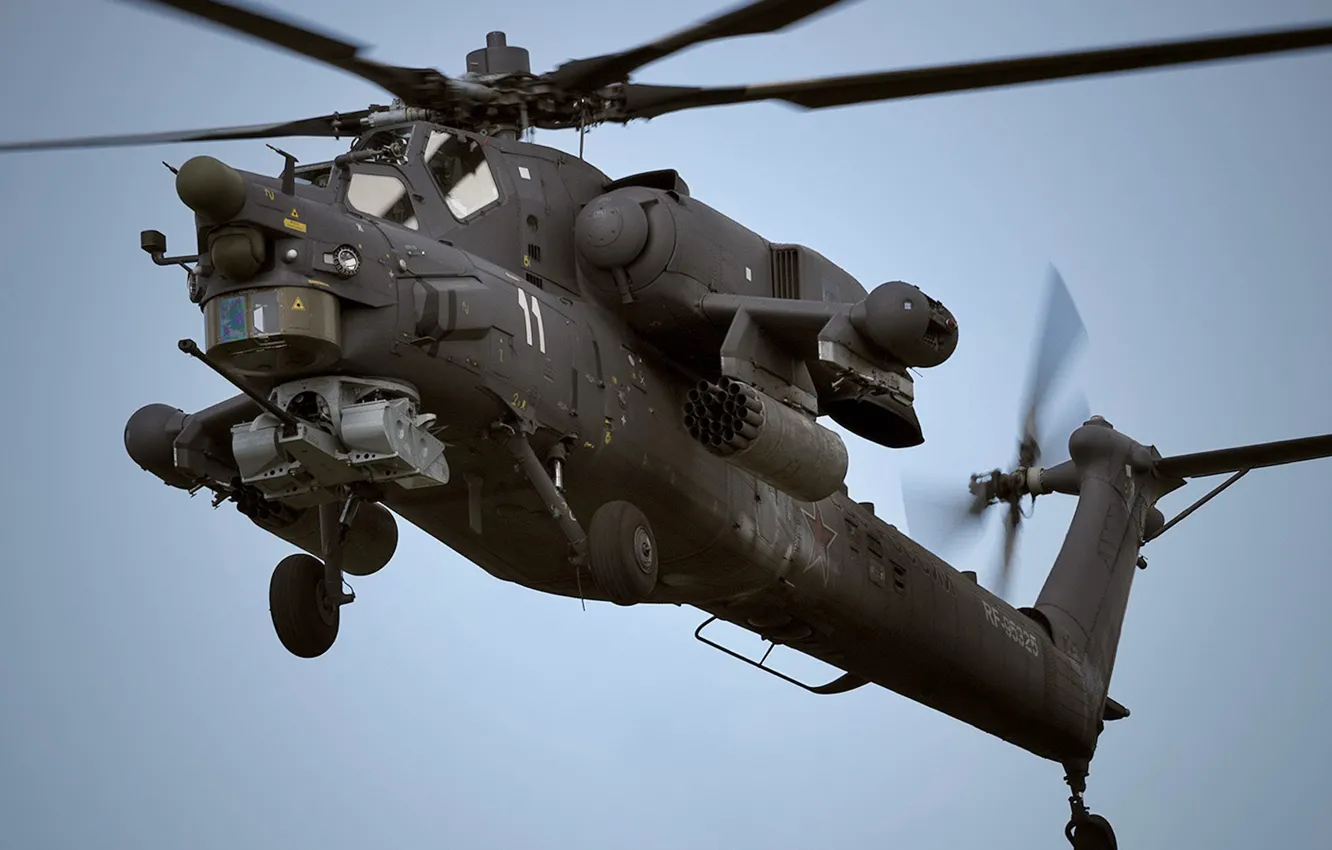 Фото обои Ми-28Н, Ночной охотник, ВВС России, ОКБ М. Л. Миля, Havoc, российский ударный вертолёт
