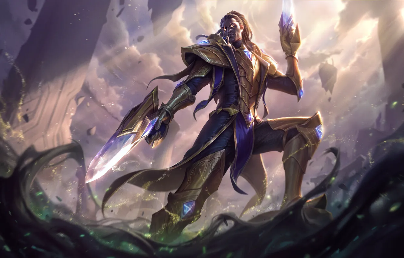 Фото обои фэнтези, League of Legends, Riot Games, Lucian, West Studio