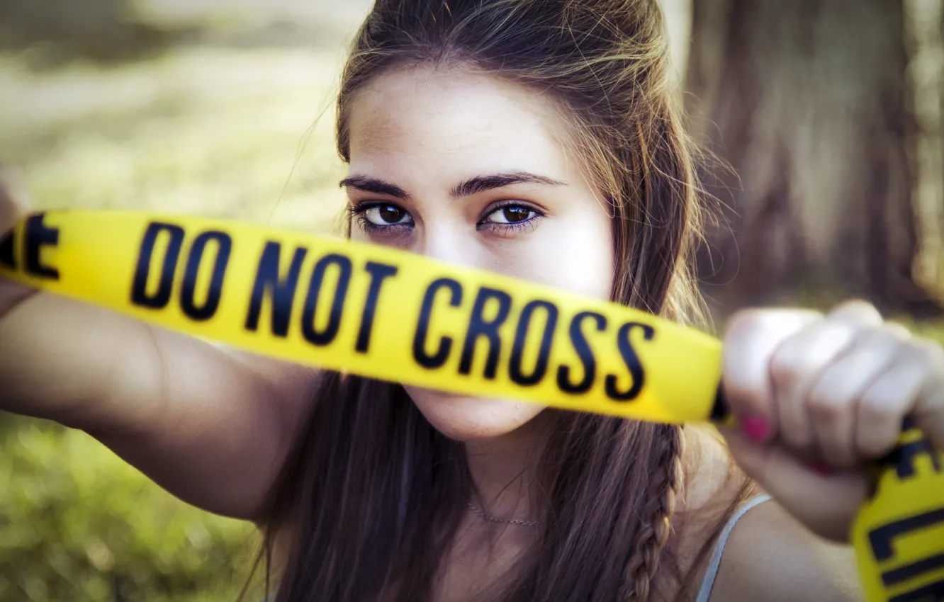 Фото обои взгляд, девушка, irene, Do not cross