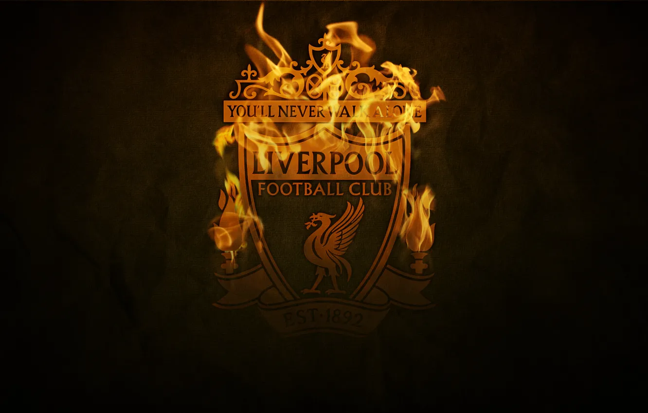 Фото обои wallpaper, sport, logo, football, Liverpool FC
