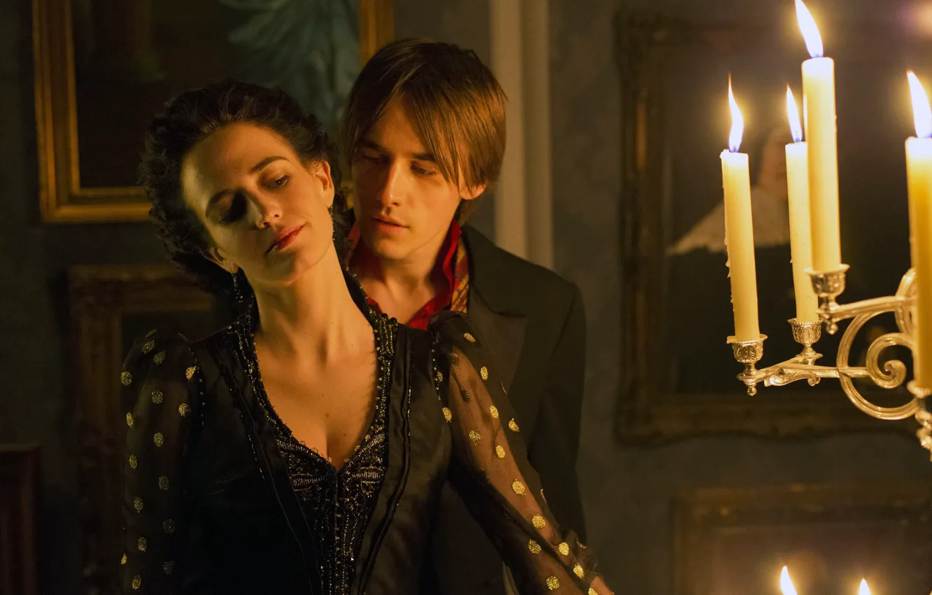 Фото обои свеча, картины, сериал, драма, ужасы, Ева Грин, Eva Green, Penny Dreadful