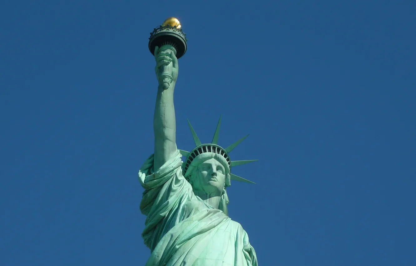 Фото обои свобода, статуя, америка