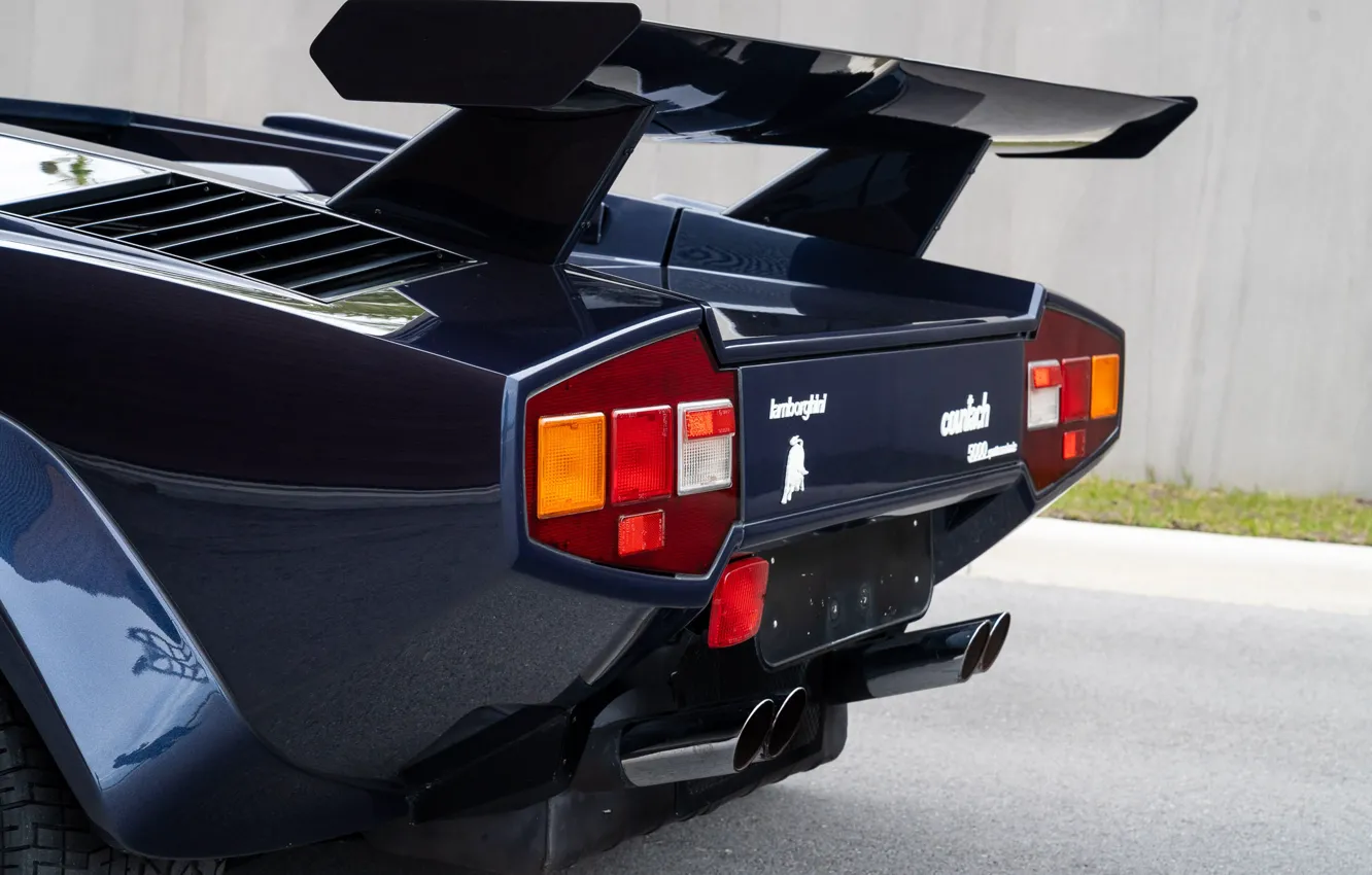 Фото обои Lamborghini, lambo, Countach, Lamborghini Countach, rear wing