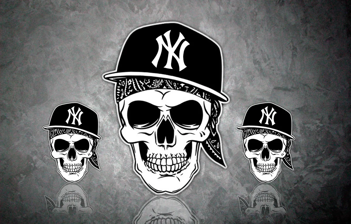 Фото обои череп, кепка, skull, rap, La Coka Nostra, Hip-hop