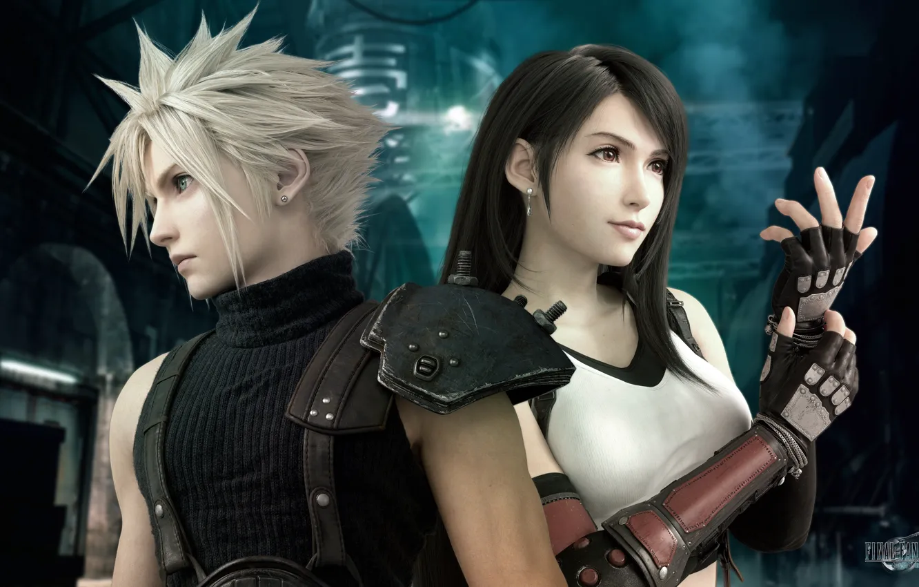 Фото обои Final Fantasy, Тифа, Клод, Final Fantasy VII, Последняя фантазия 7, Final Fantasy VII Remake
