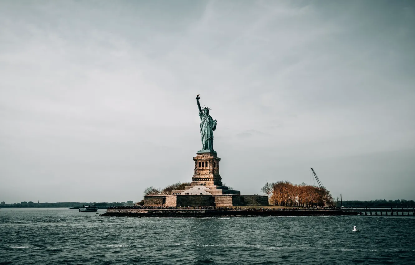 Фото обои свобода, статуя, США, New York